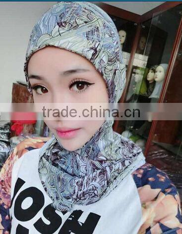 C069 new style print ninja inner underscarf,full underscarf to cover neck