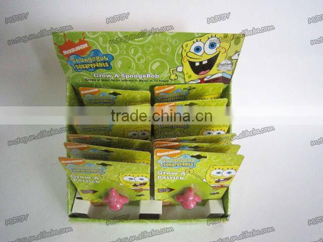 Magic Spongebob growing sponge toys in water growing patrick toy patrick star for baby fun magic growing sponge