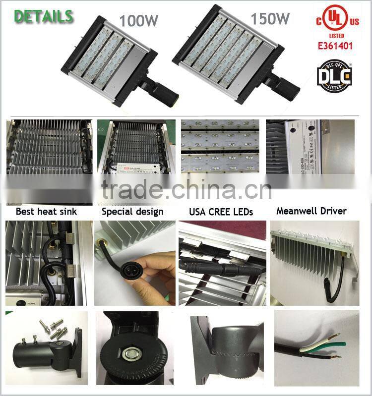 DLC cUL UL E361401 Outdoor 100W LED Street Light all in one