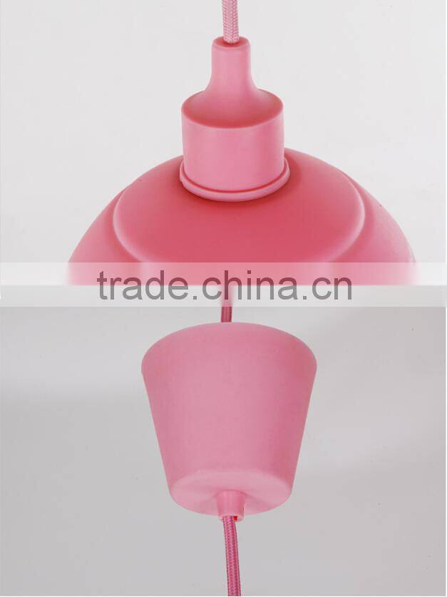 E27 edison lamp socket Silicone contemporary pendant lamp cheap