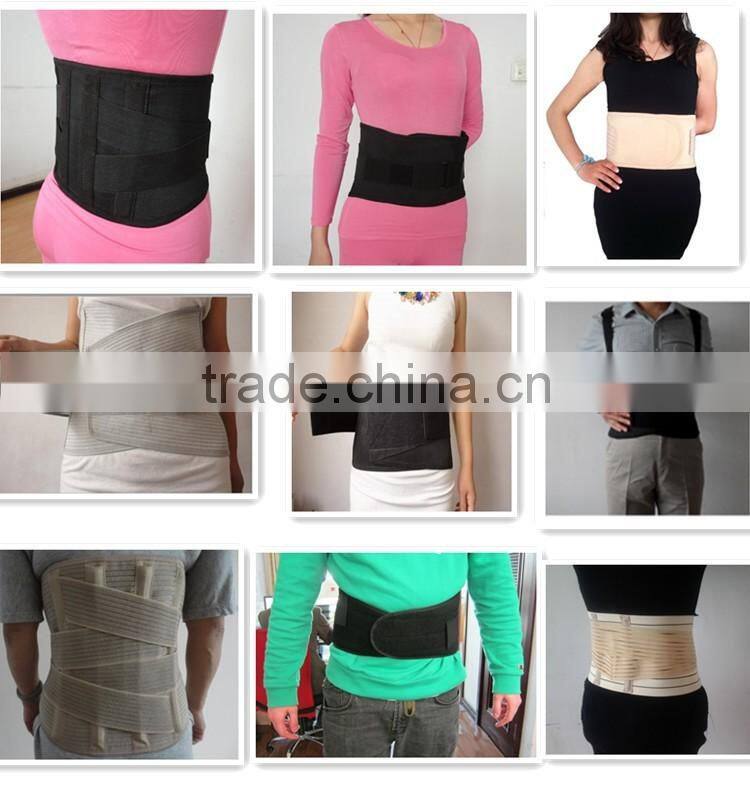 new stype black color tourmaline self-heating lumbar support with steel