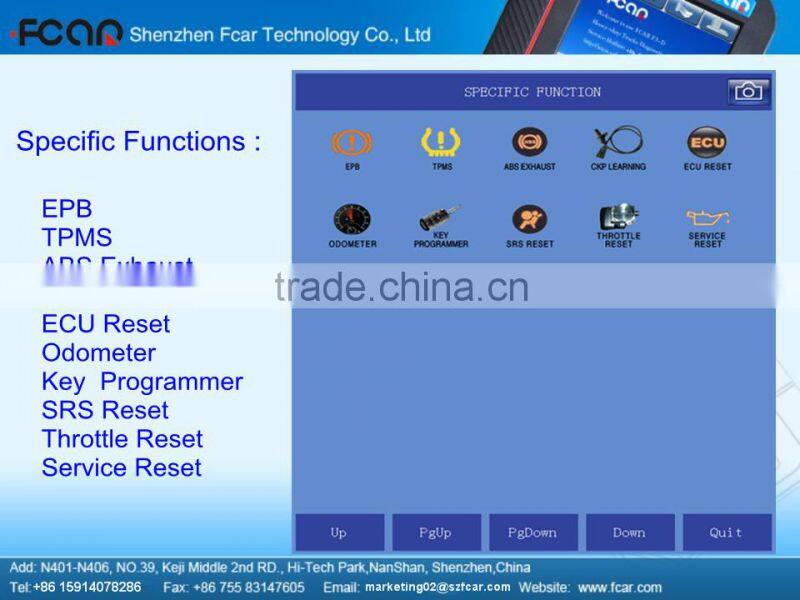 FCAR F3-G Truck and Car engine Scanner read fault code , read code, service light reset ,throttle reset and so on