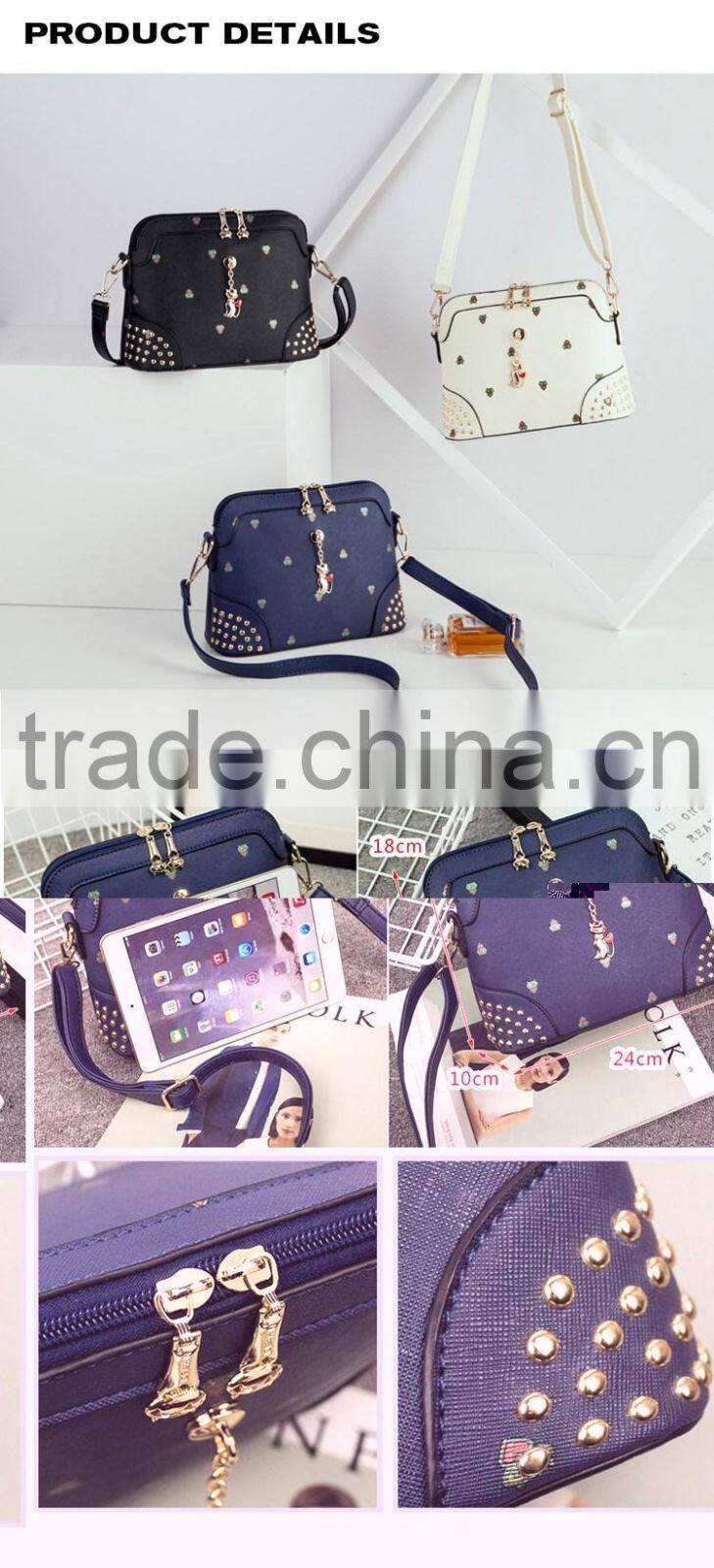 Professional Blue PU Luxury Shoulder Bag