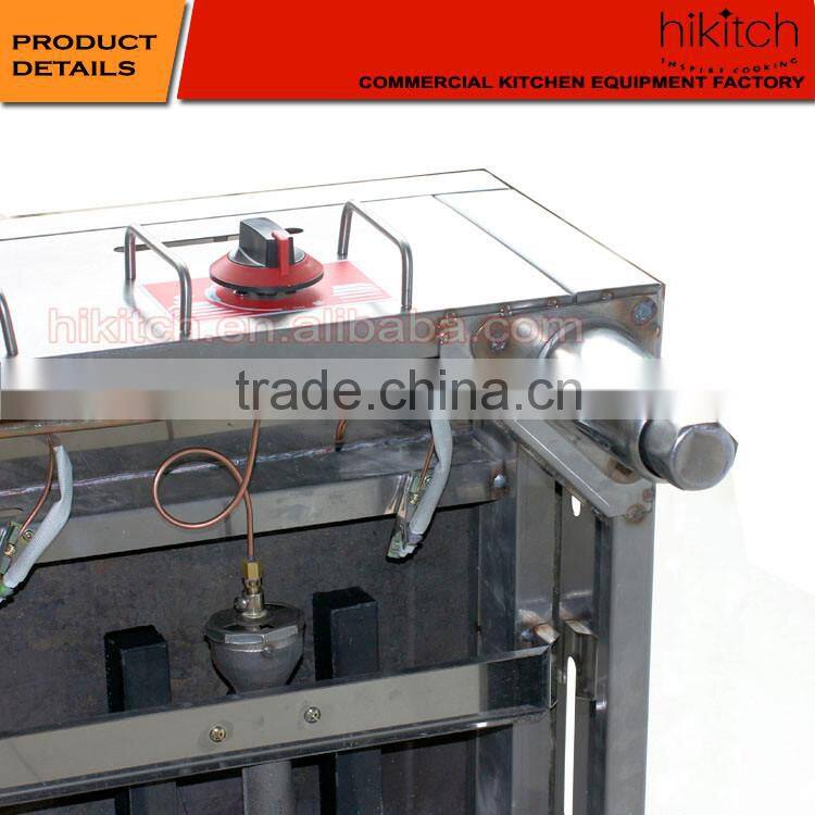 Stainless steel counter top gas griddle iron