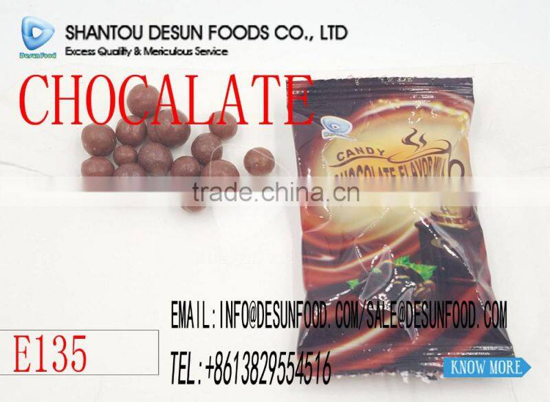 Chain packing halal chocolate flavor milk candy sweet