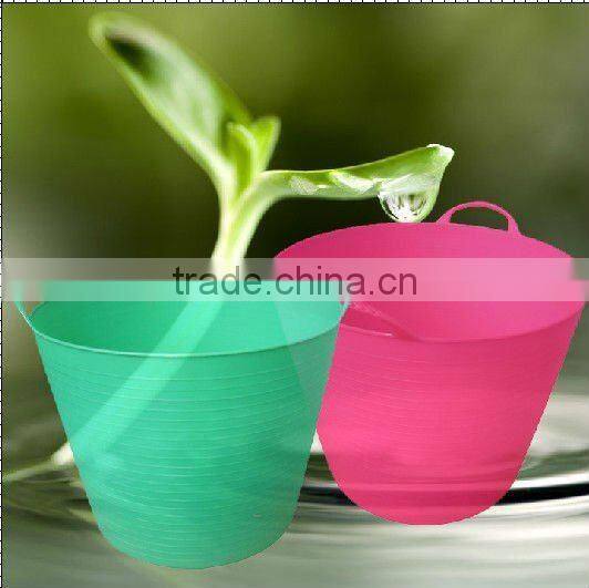 PE garden tools storage bucket,flexible plastic party tubs,Ice tub,REACH