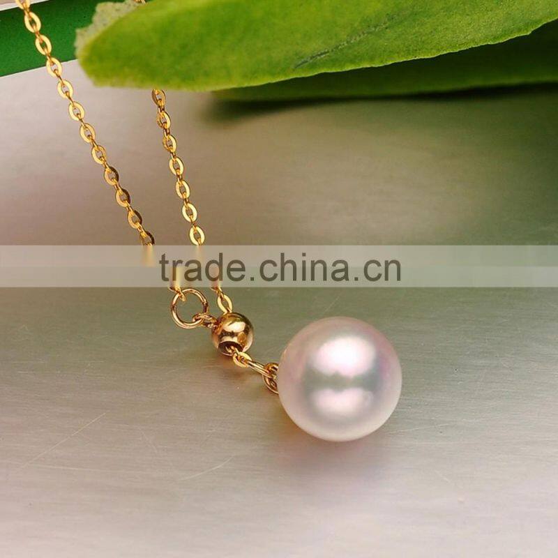 pearl jewelry 8.5-9mm white cheap natural akoya pearl pendant for sale
