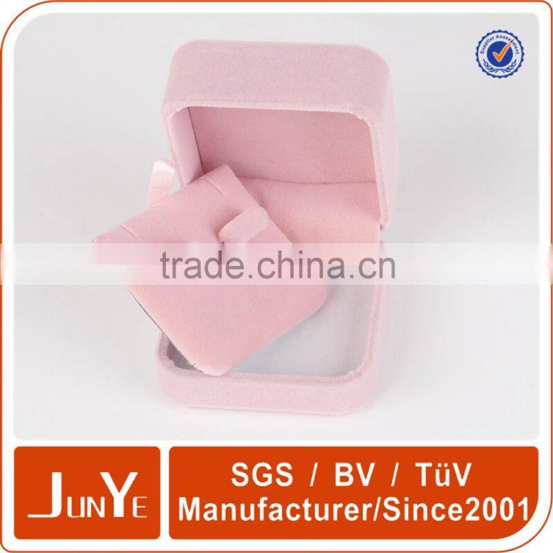 promotional customized jewelry flocking gift for ring box