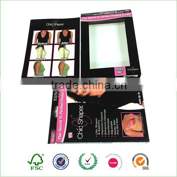2 piece foldable custom shirt box paper packing