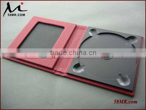 2015 Wedding Leather CD DVD Case Holder,Black,2PS