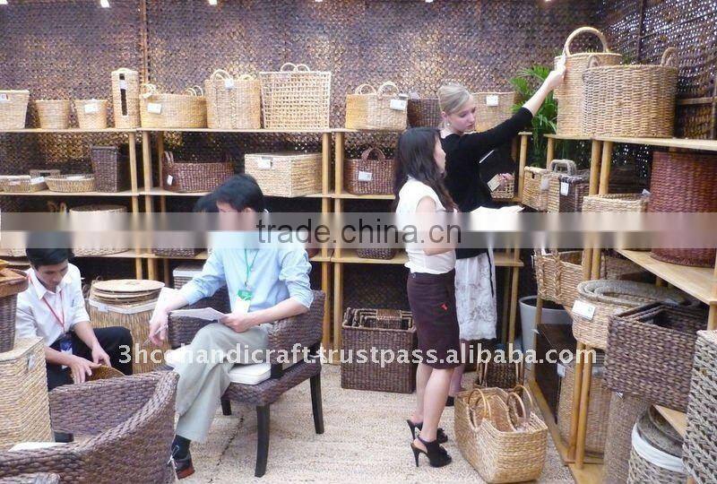 2015 New Product Water Hyacinth Document Rack for Home Decoration and Furniture