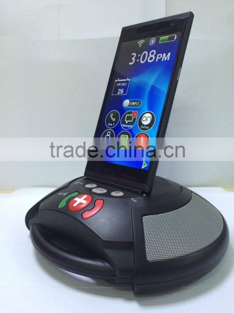Bluetooth4.0 emergency call dual track high DB NFC speaker base