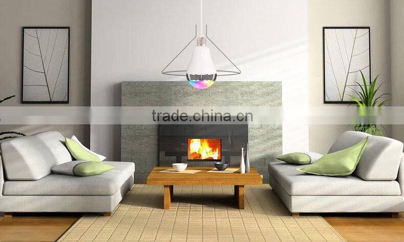 Fashion smart bluetooth led speaker bulb with mobile phone app control