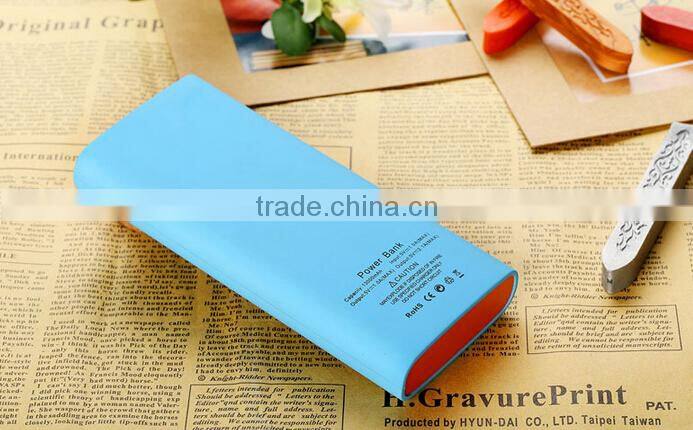 Factory hotly wholesale usb power bank 13000mah with colorful design