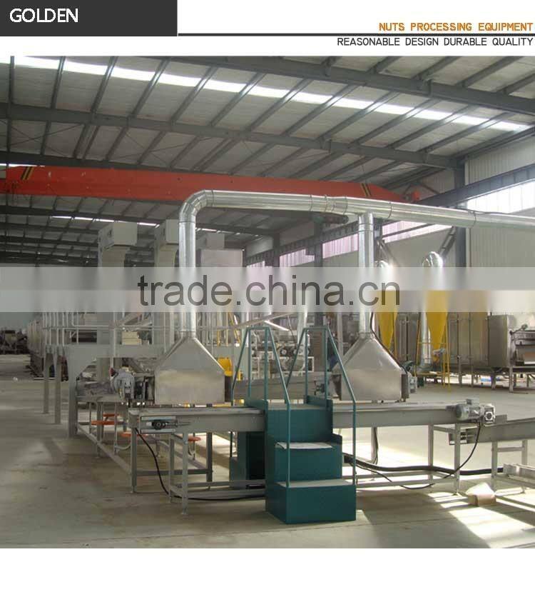 Food Machinery Peanut Roasting Blanching Production Line