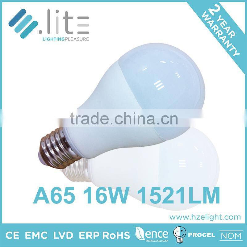 2016 New A65 16w 1521lm hot 16w calida light