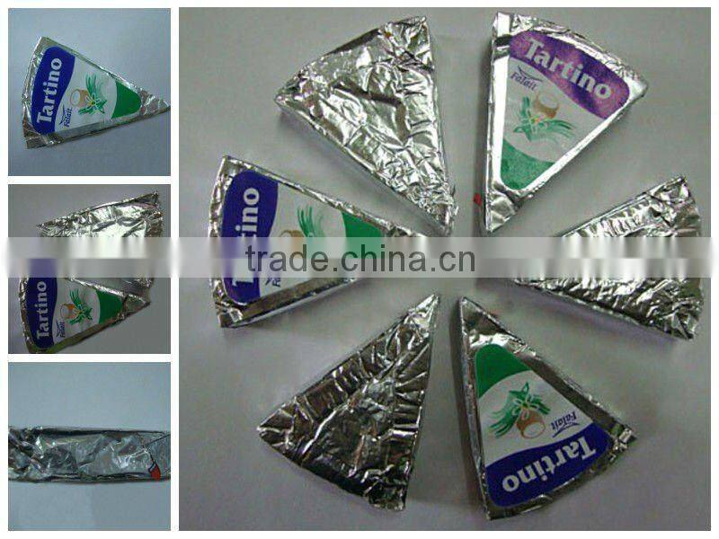 heat seal lacquer Aluminum foil for triangle Cheese