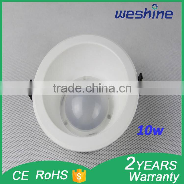 wide angel high lumen indoor 10w COB LED downlight curved light wholesale