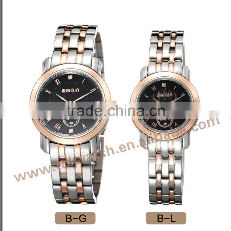 W2217 3ATM Sapphire Crystal Swiss Quartz Watch For Couple