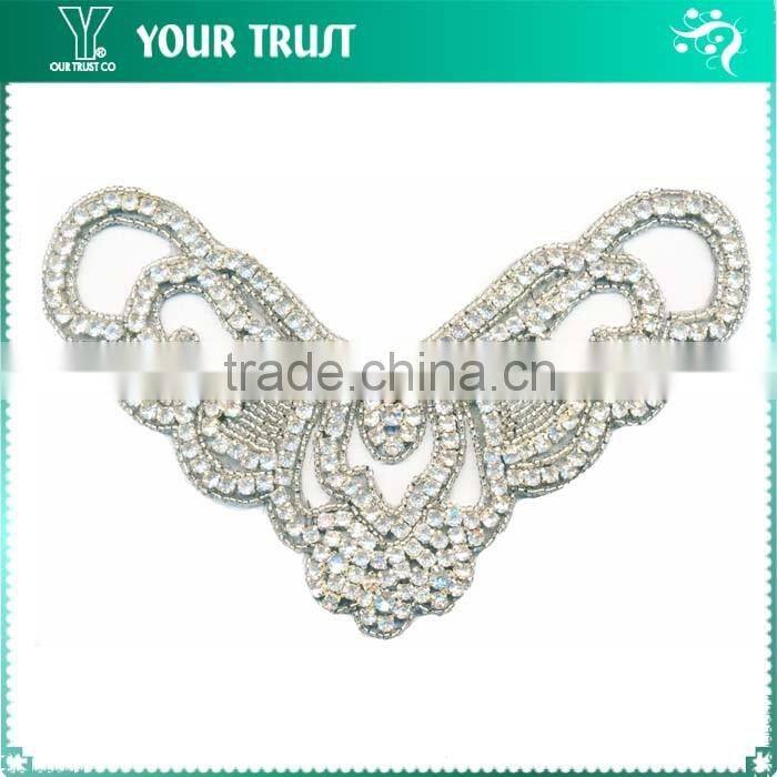 Width 3.5 Centimeter Flower Custom Wholesale Sequin Applique Patches