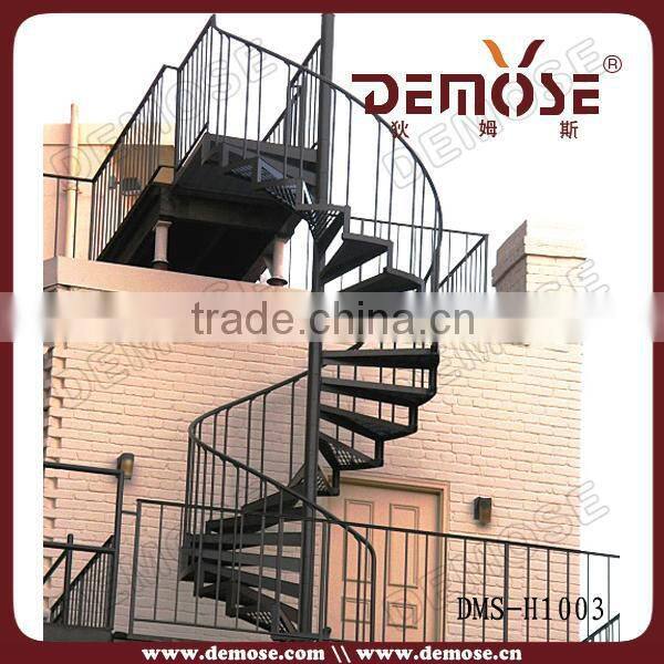 wrought iron handrails outdoor stairs