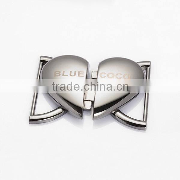 Heart shape Interlocking belt buckle for ladies dress