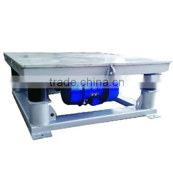 Vibration table for concrete moulds