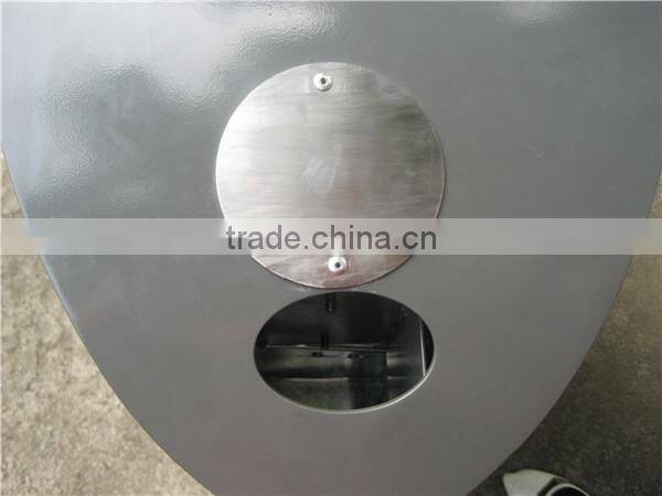 Strong 125L capacity garden trash bin garbage trash bin metal outdoor trash bin