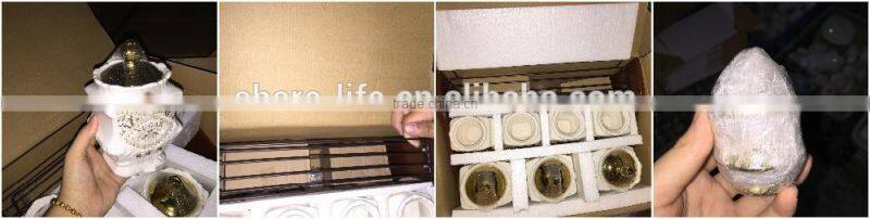 Specifically designed round shape ceramic tea coffee sugar canisters