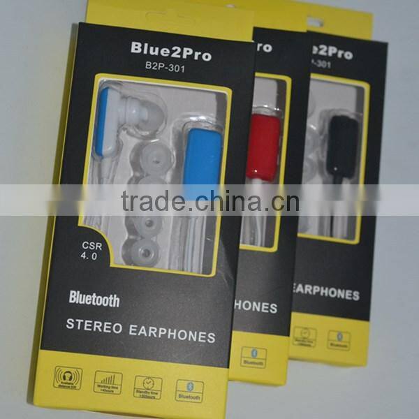 STOCK!!! S301 New arrival Wireless in-ear earphone bluetooth earbuds, Bluetooth headset, bluetooth headphone with lowest price