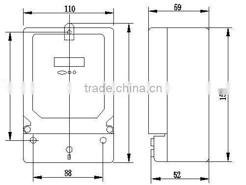 kwh meter digital 3 phase ,electronic meter kwh meter power meter,e