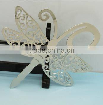 Bright 3D nickel plated cute cartoon bookmarks decoration for readers