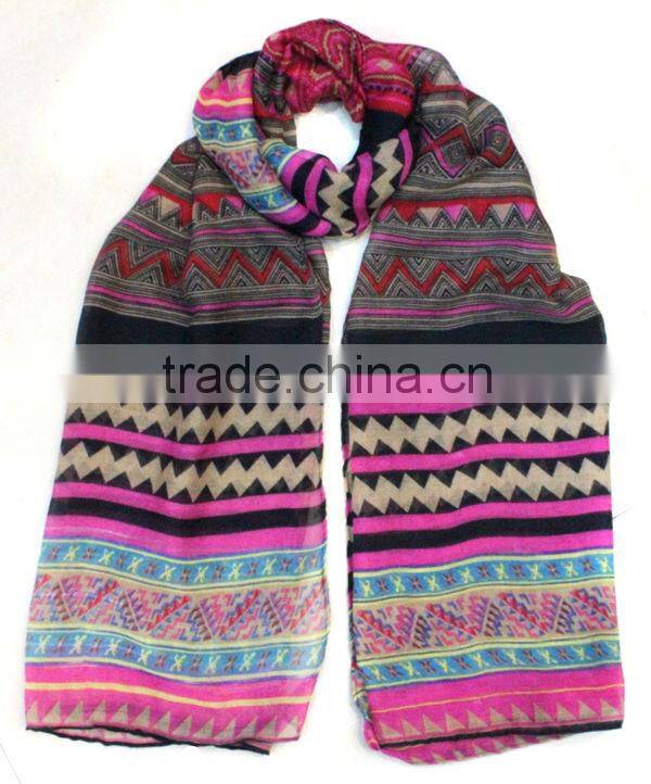 2014 aztec tribal pattern scarf