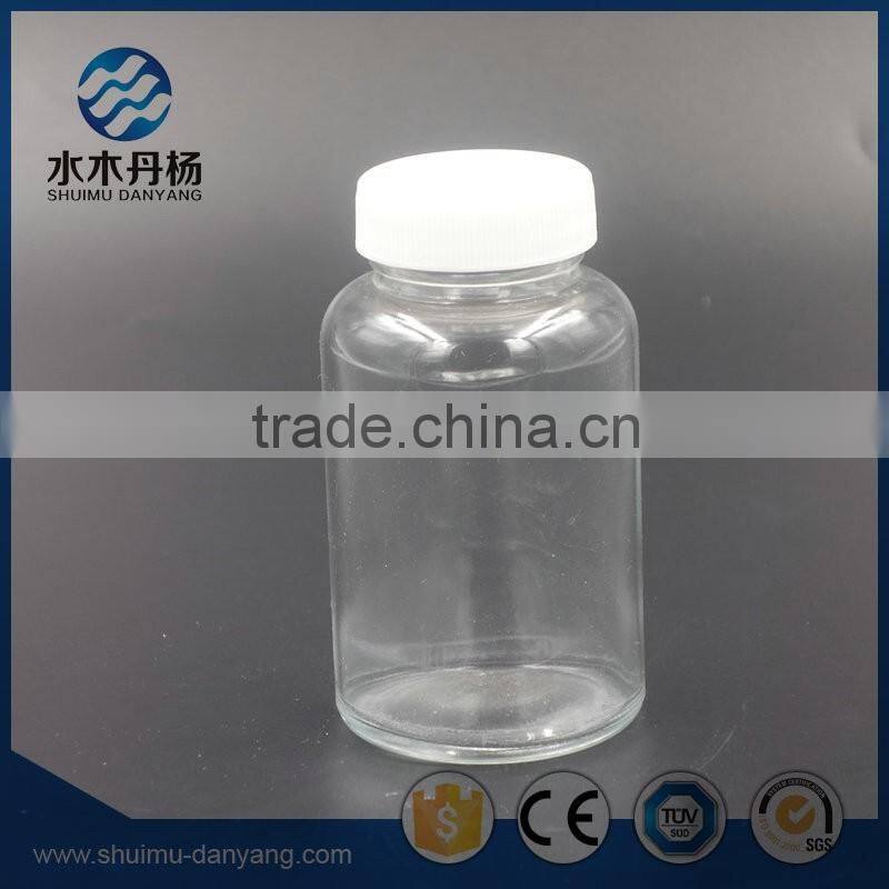 140ml clear round glass pharmaceutical bottle for capsules