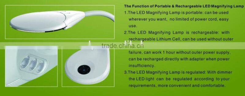 Led magnifier desktop led magnifying lamp table lamp magnifying glass
