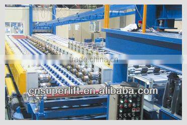 Continuous 50mm PU foam sandwich panel machine used in prefab houses