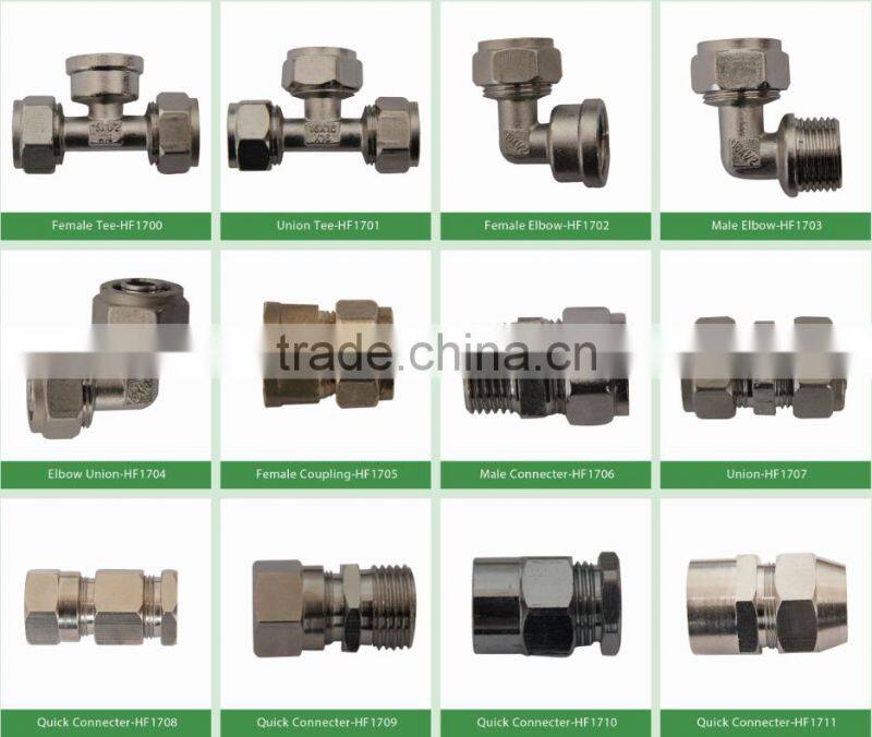 Factory Professional wholesale brass pipe fitting for gas pipe system