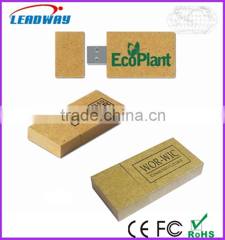 Kraft Paper USB 2.0 Flash Drive, Recycled Paper USB 2.0 Stick