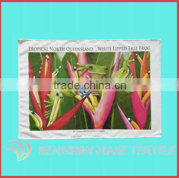 China Supplier wholesale sublimation printed microfiber travel towel