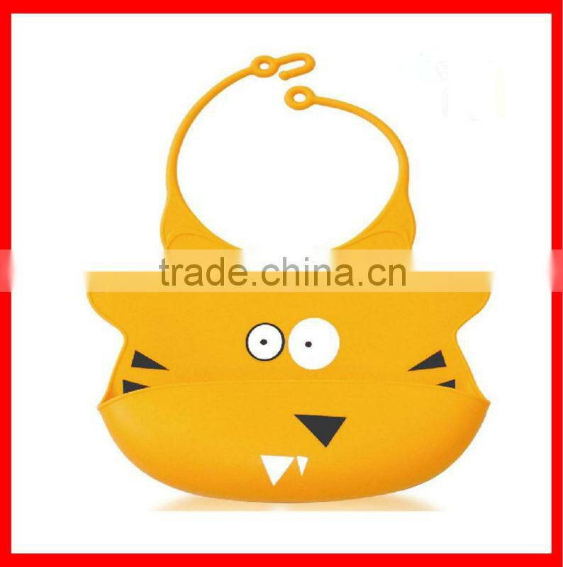 FDA LFGB Approved Silicone Baby Bandana Bibs