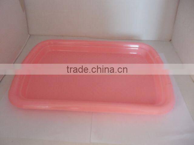 Square plastic serving tray