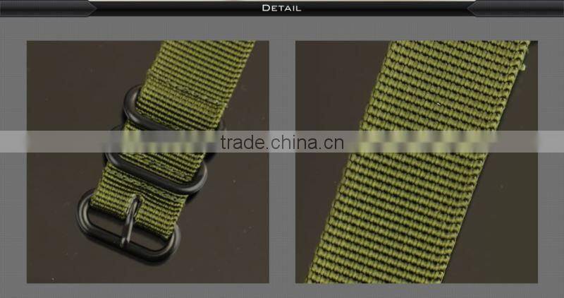 Infantry Luxury Zulu 22mm Army Green Nylon Watch bands