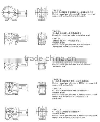 SEW Type K series Right Angle Helical Gear Reducer Motor