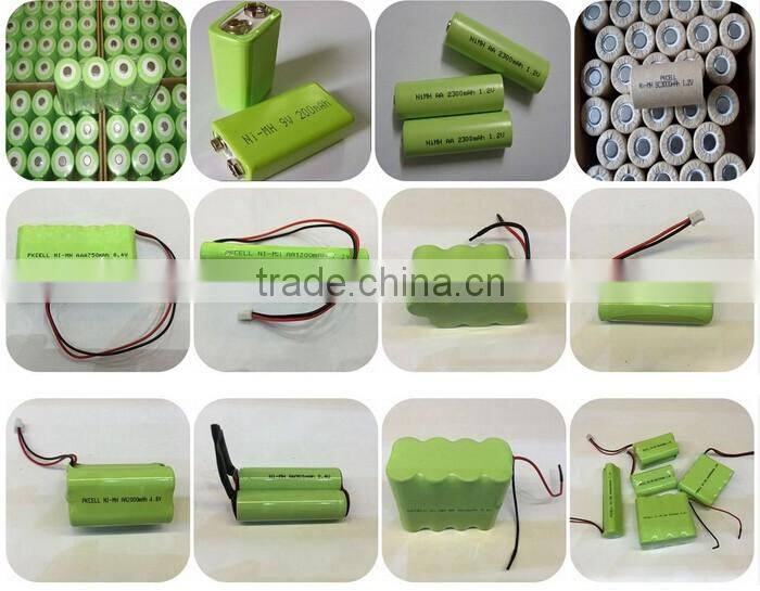 NI-MH 7.2V AAA 600mAh battery pack