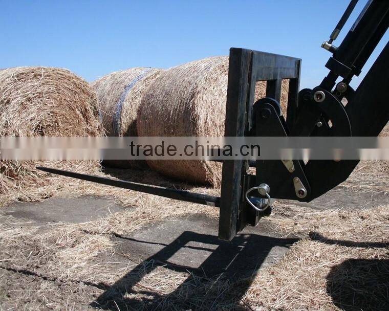 Four tines multi-purpose Bale fork for tractor front end loader
