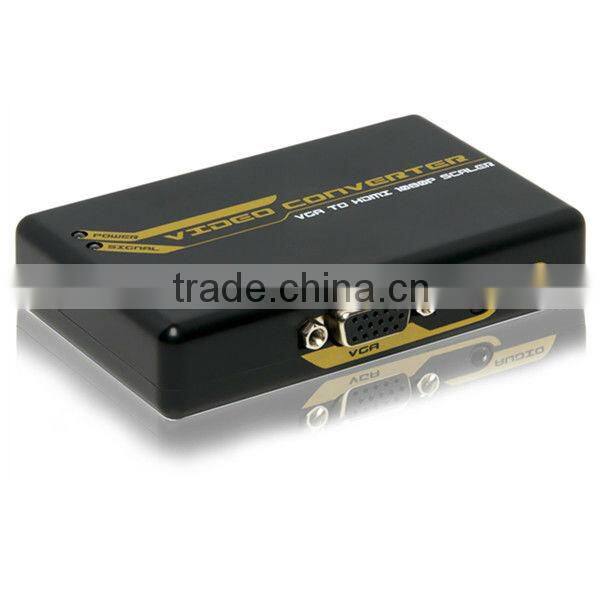 China supplier 1080P VGA+stereo to HDMI converter with scaler for dj sound box