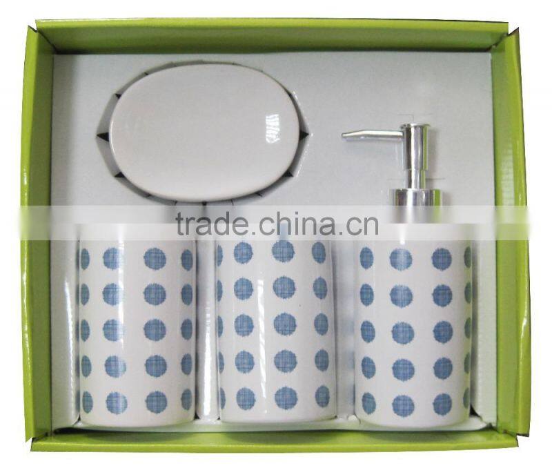 Eco-Friendly ceramic bathroom accessories set