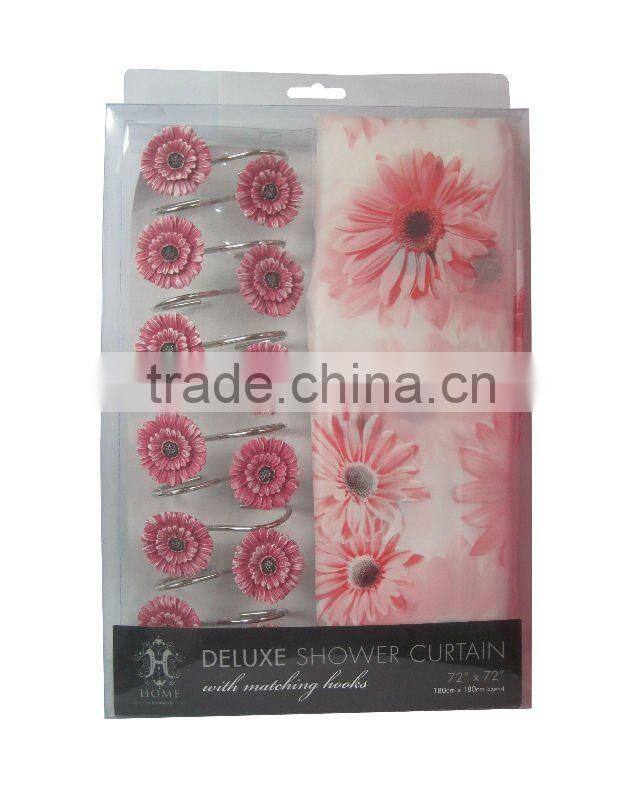 Eco-Friendly Factory directly PEVA shower curtains;new 2015 shower curtain