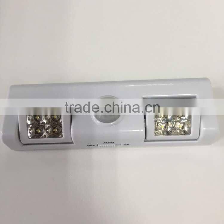 8 LED wireless motion sensor and light sensor light