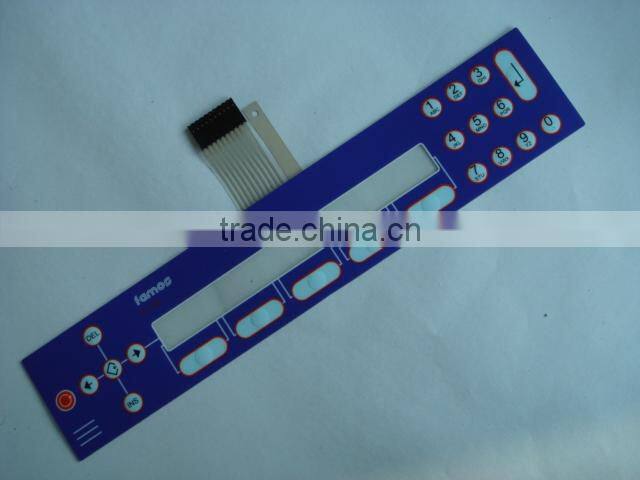 China-made multi color custom new membrane switch with window